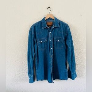 Denim button down shirt